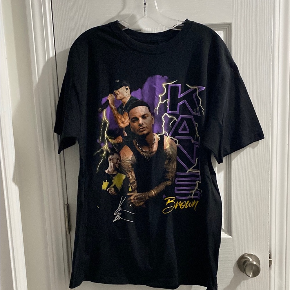 Kane Brown Purple and Black Short Sleeve Graphic Tee
